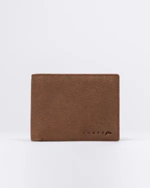 High River 2 Leather Mens Wallet- Dark Tan