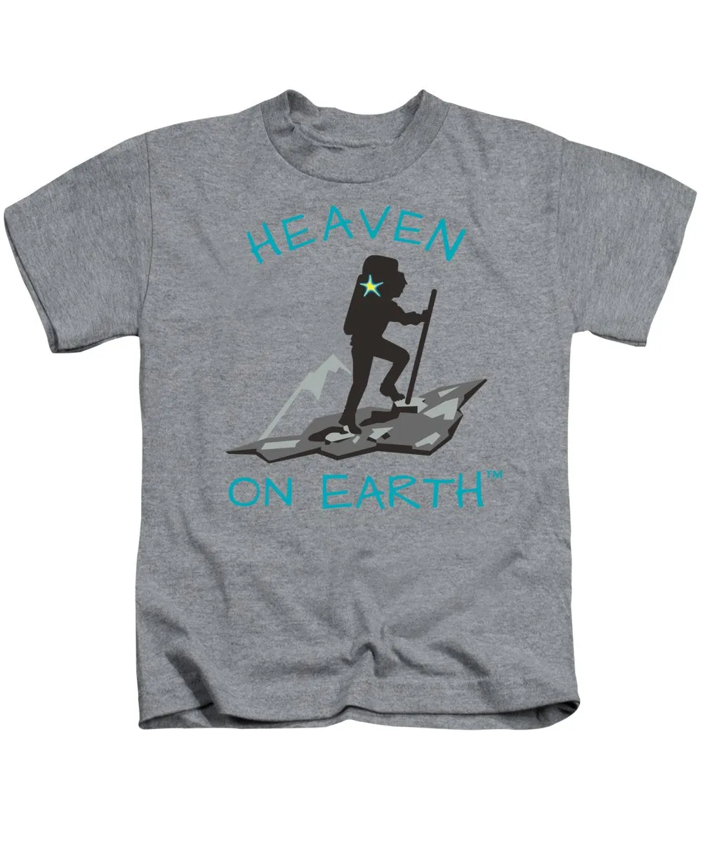 Hiker Heaven On Earth - Kids T-Shirt