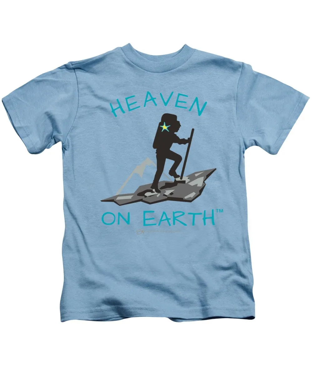 Hiker Heaven On Earth - Kids T-Shirt