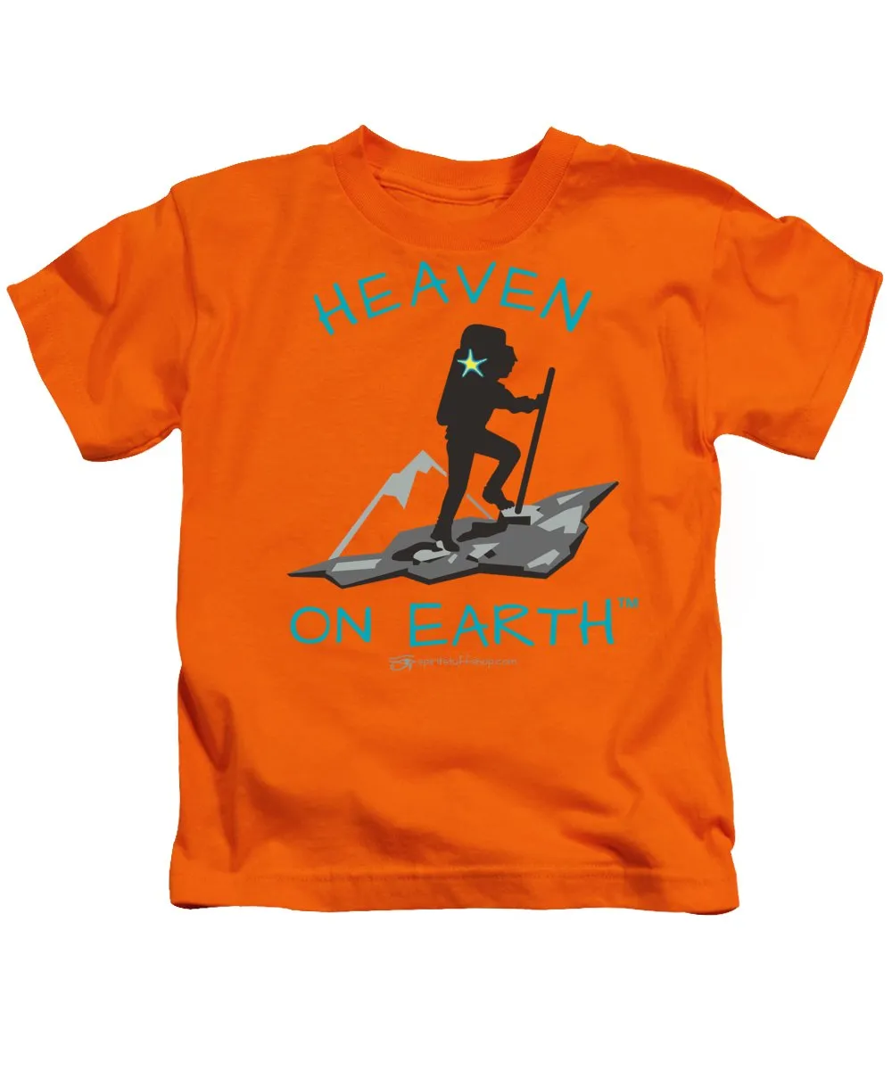 Hiker Heaven On Earth - Kids T-Shirt