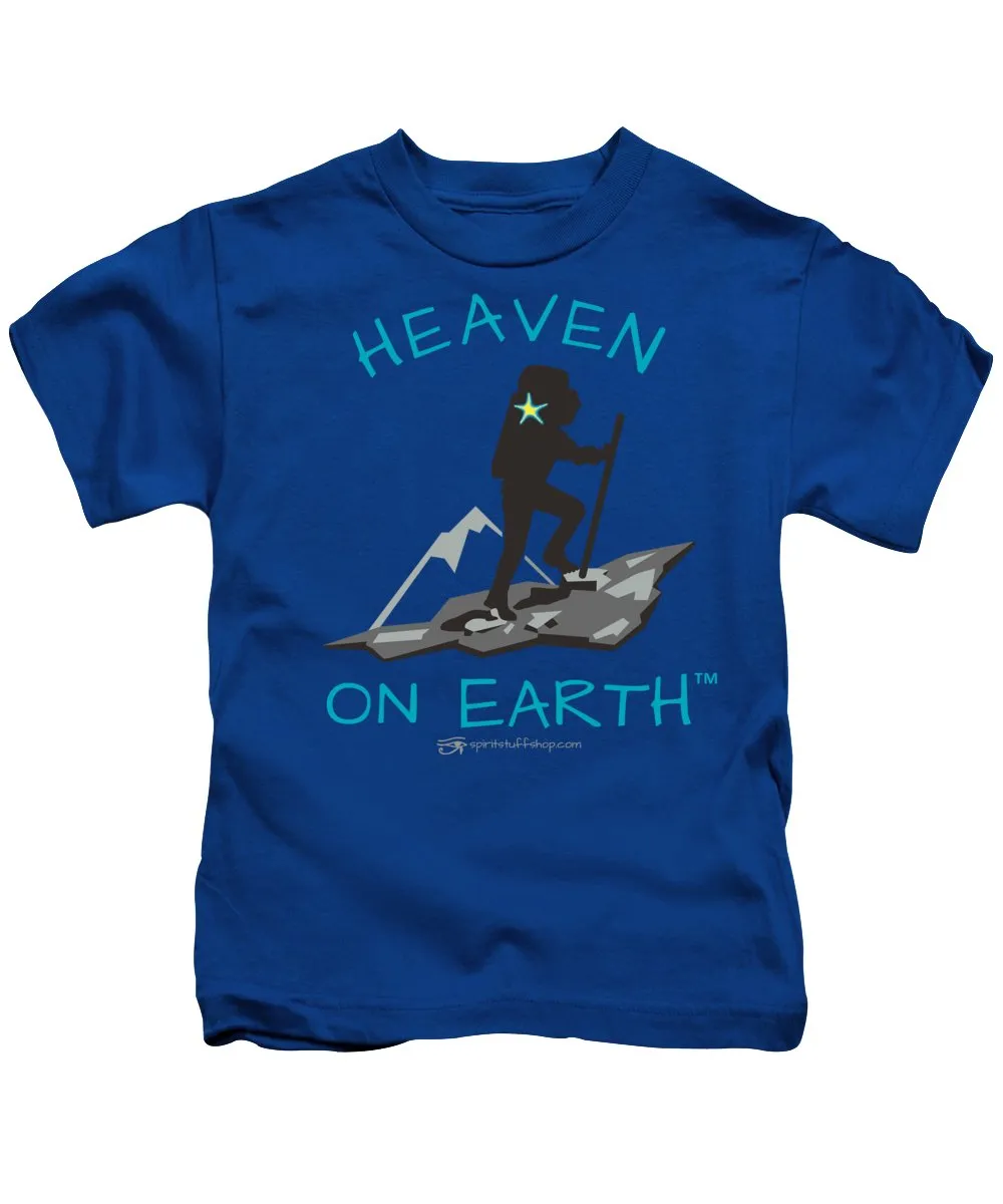 Hiker Heaven On Earth - Kids T-Shirt