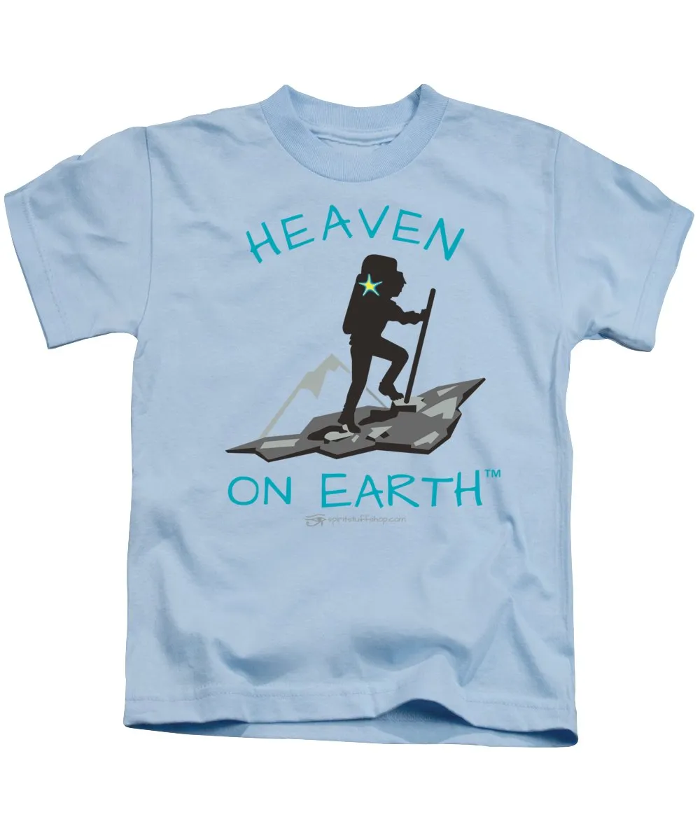 Hiker Heaven On Earth - Kids T-Shirt