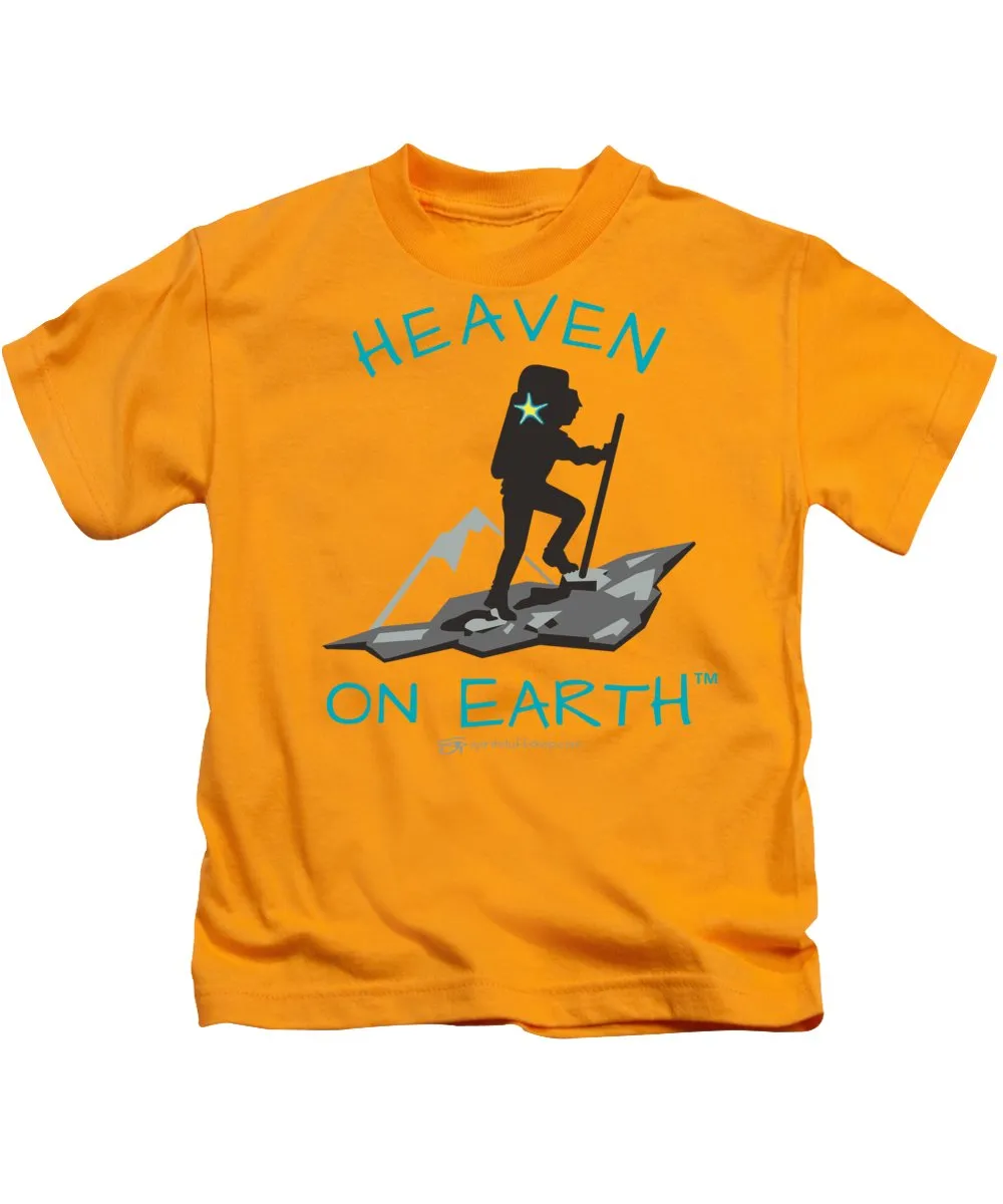 Hiker Heaven On Earth - Kids T-Shirt