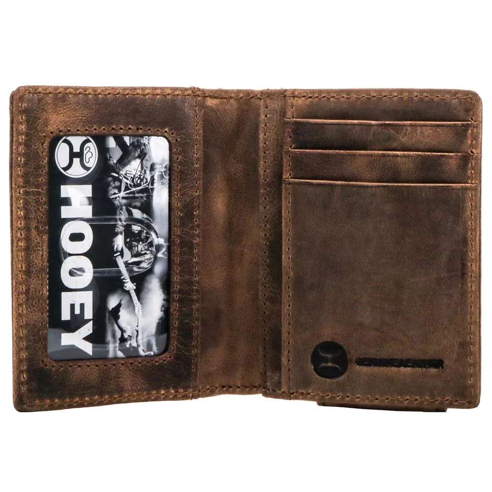 Hooey Liberty Rope Embossed Bi-Fold Money Clip Wallet