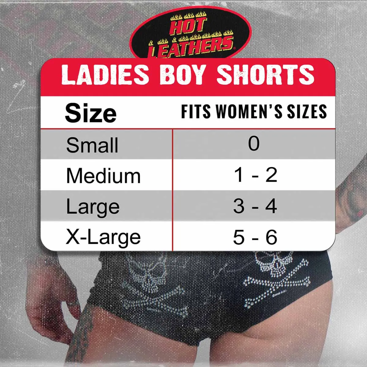 Hot Leathers Whiskey Makes Me Frisky Boy Shorts PTB7554