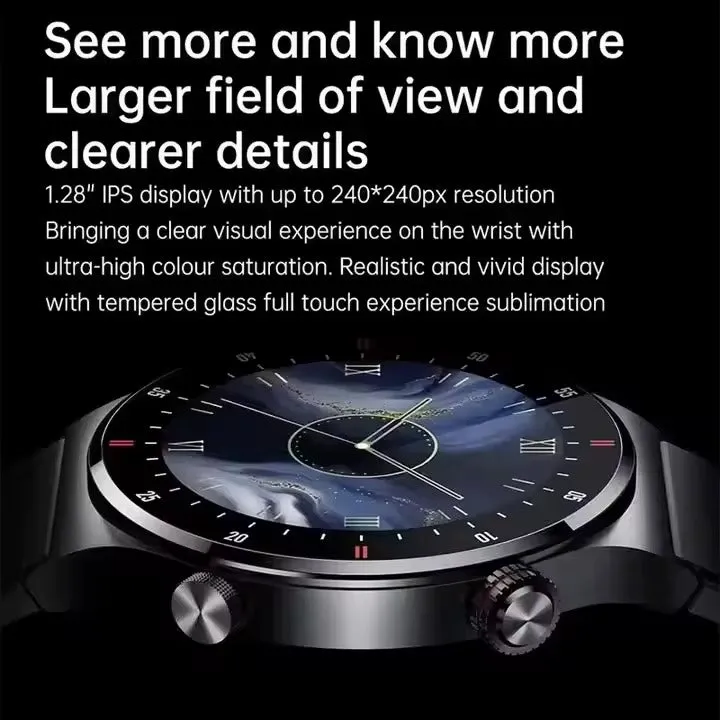 Hot sale 2025 QW33 Smart Watch Large HD Screen Waterproof Android IP67 Sports Smartwatch for Men Health Monitoring Step Answer Call