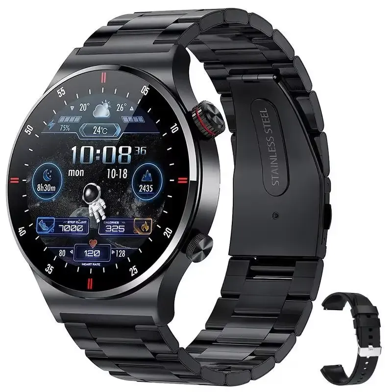 Hot sale 2025 QW33 Smart Watch Large HD Screen Waterproof Android IP67 Sports Smartwatch for Men Health Monitoring Step Answer Call
