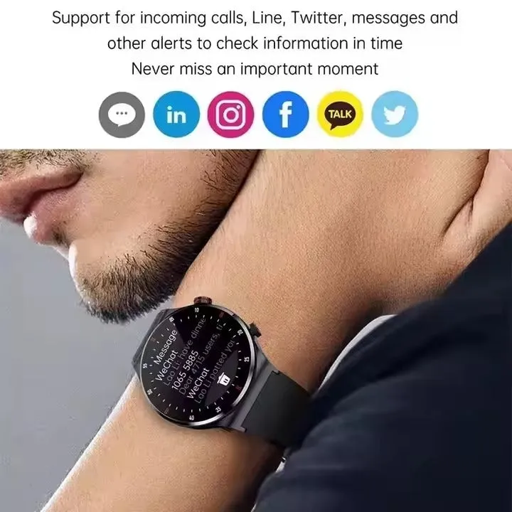 Hot sale 2025 QW33 Smart Watch Large HD Screen Waterproof Android IP67 Sports Smartwatch for Men Health Monitoring Step Answer Call