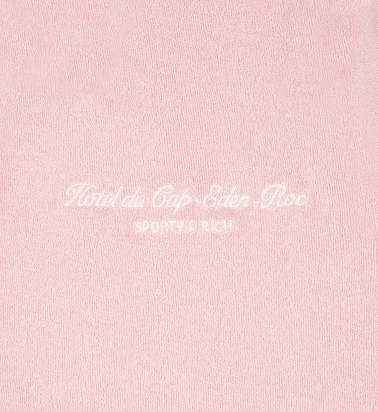 Hotel du Cap Cursive Terry Short - Eden Pink