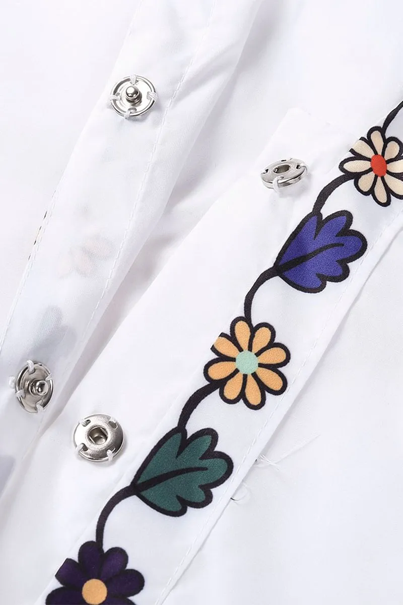HTR1218 Floral Fiesta Embroidered Blouse