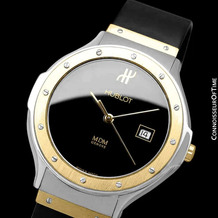 Hublot MDM Two-Tone Midsize Mens Watch - Stainless Steel & 18K Gold