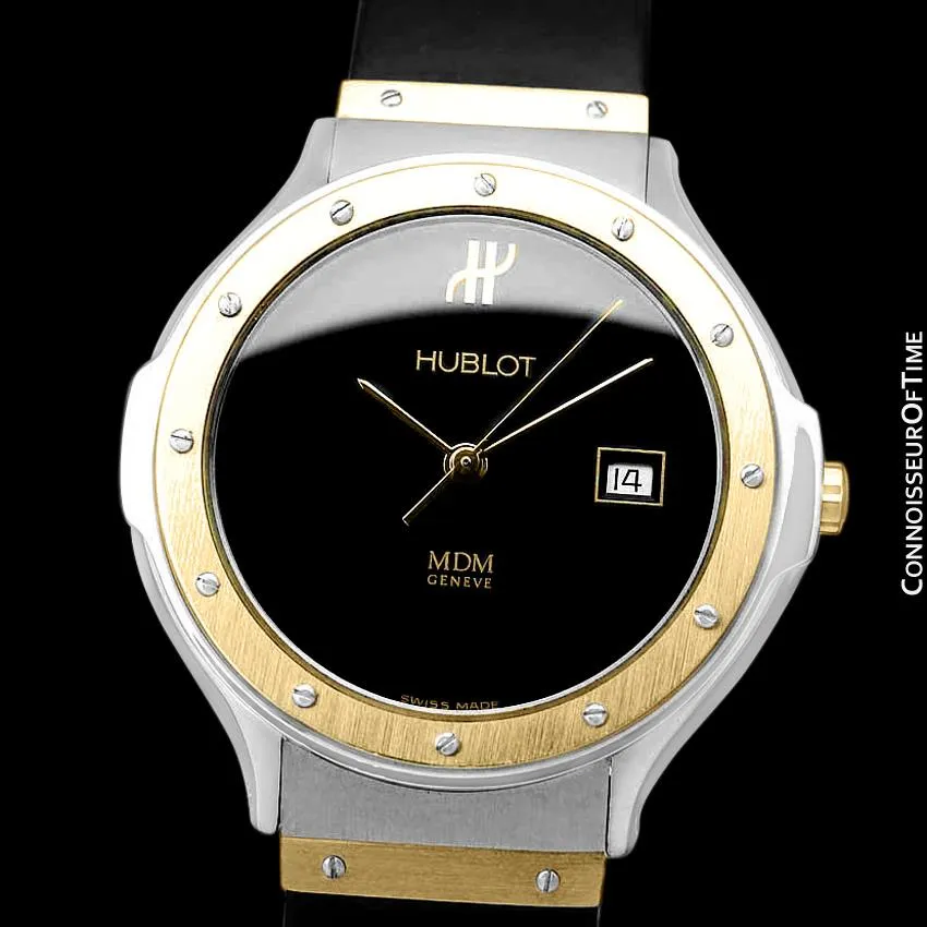 Hublot MDM Two-Tone Midsize Mens Watch - Stainless Steel & 18K Gold
