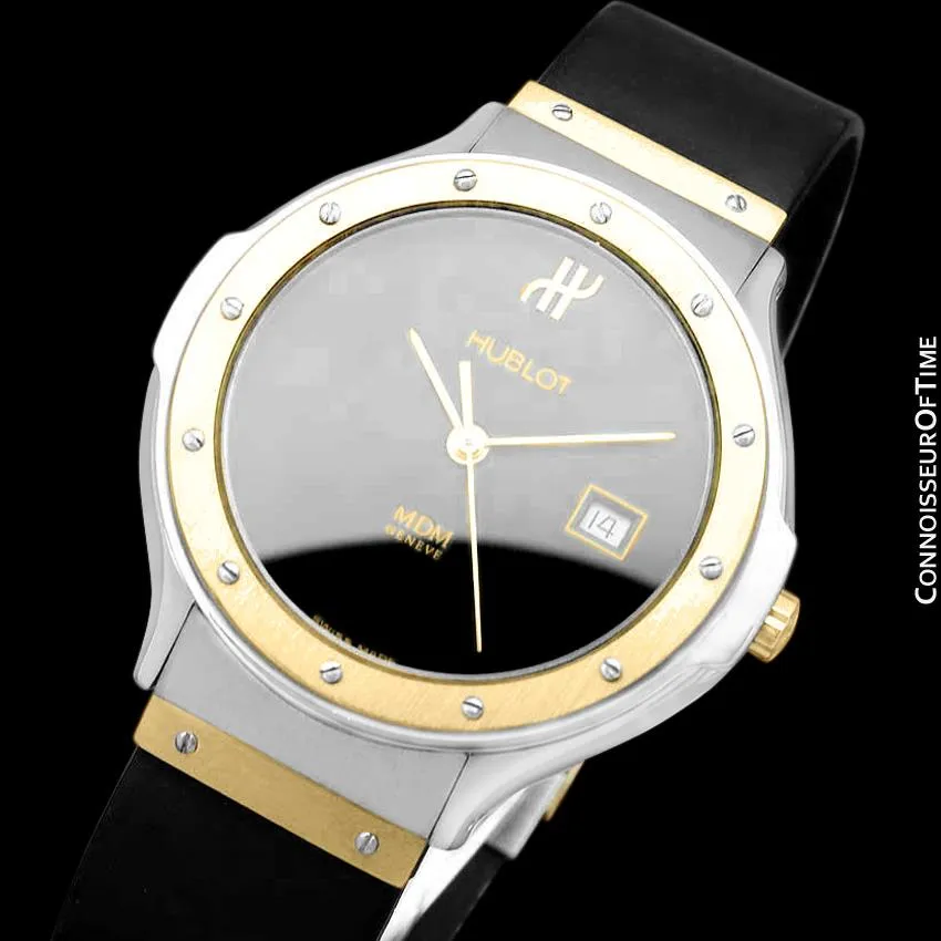 Hublot MDM Two-Tone Midsize Mens Watch - Stainless Steel & 18K Gold