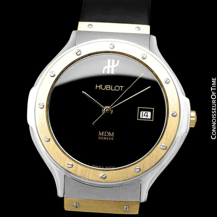 Hublot MDM Two-Tone Midsize Mens Watch - Stainless Steel & 18K Gold