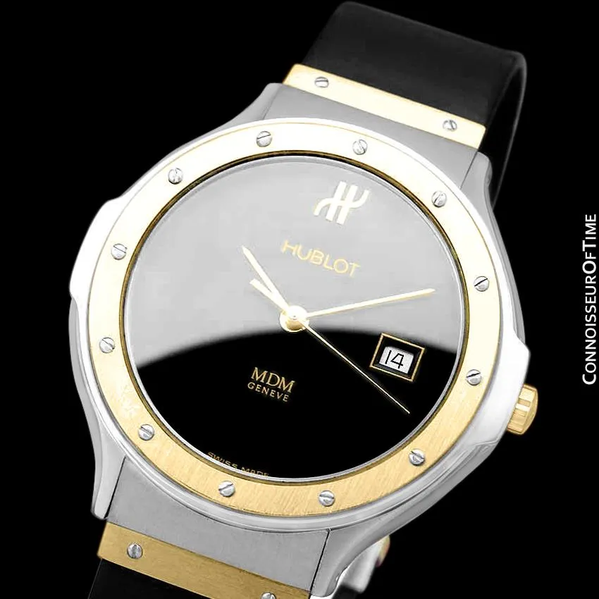 Hublot MDM Two-Tone Midsize Mens Watch - Stainless Steel & 18K Gold