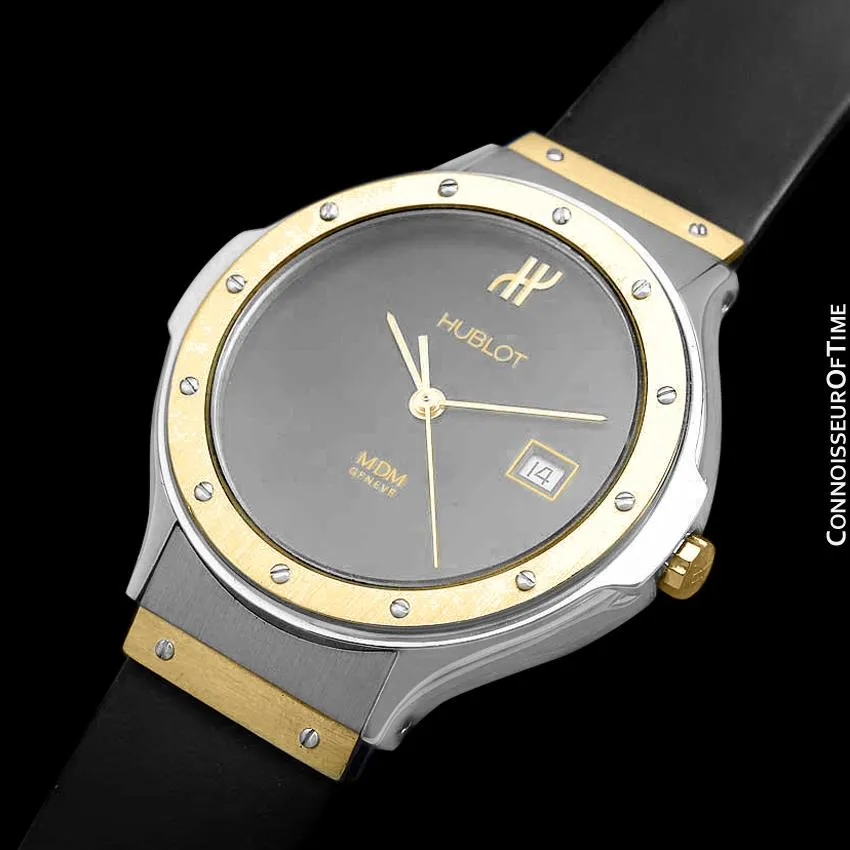 Hublot MDM Two-Tone Midsize Mens Watch - Stainless Steel & 18K Gold