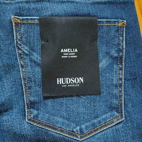 Hudson Amelia Cuffed Knee Short Size 26 NWT