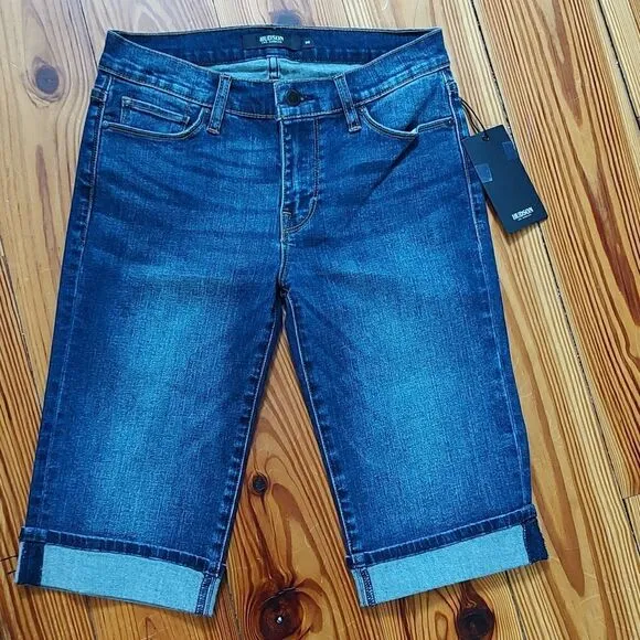 Hudson Amelia Cuffed Knee Short Size 26 NWT
