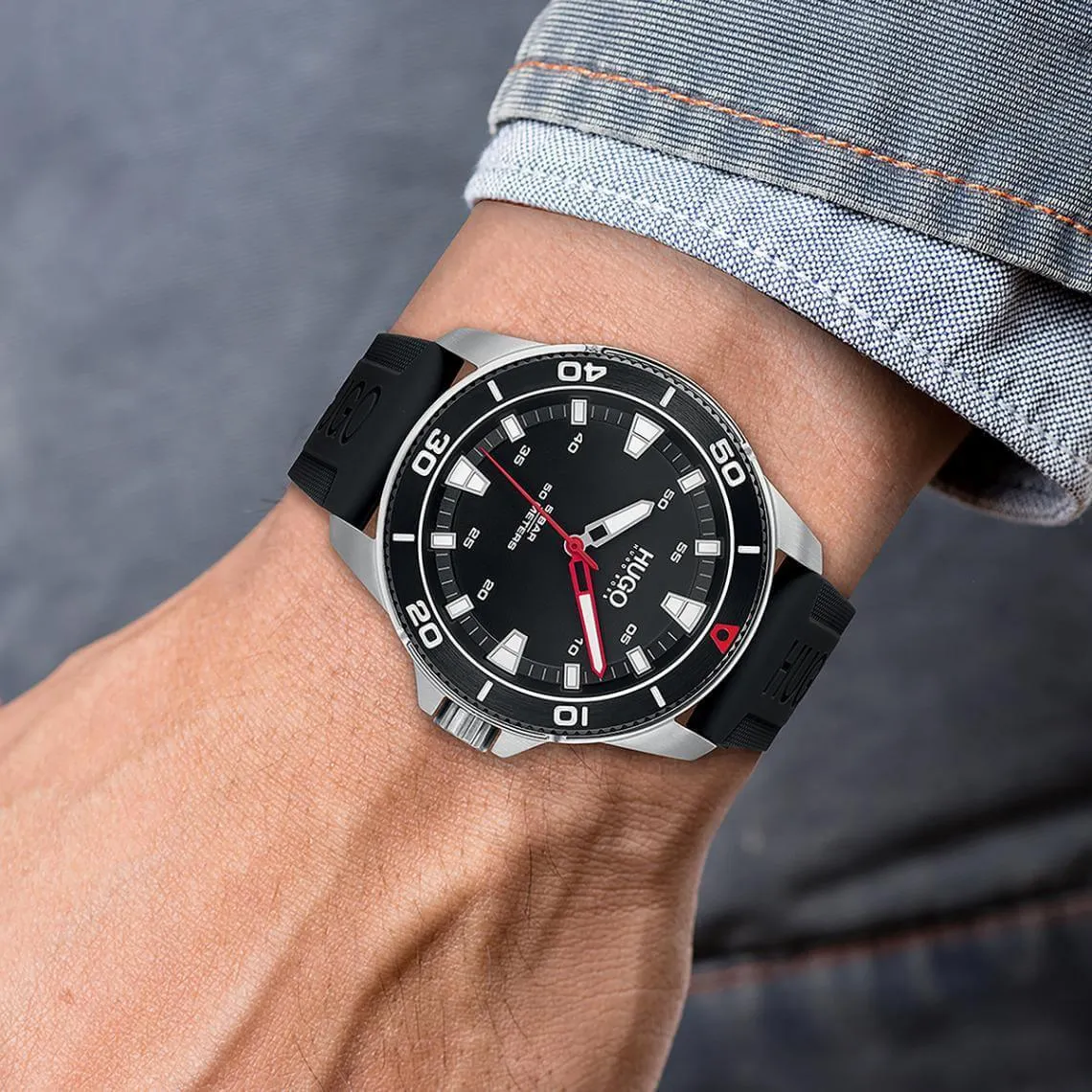 Hugo Boss 1530222 Streetdiver Black Quartz Men's Watch