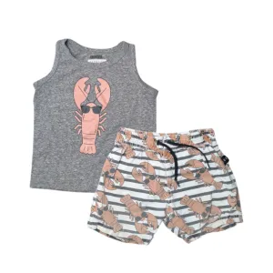 HUX Baby Lobster Tank and Shorts Set
