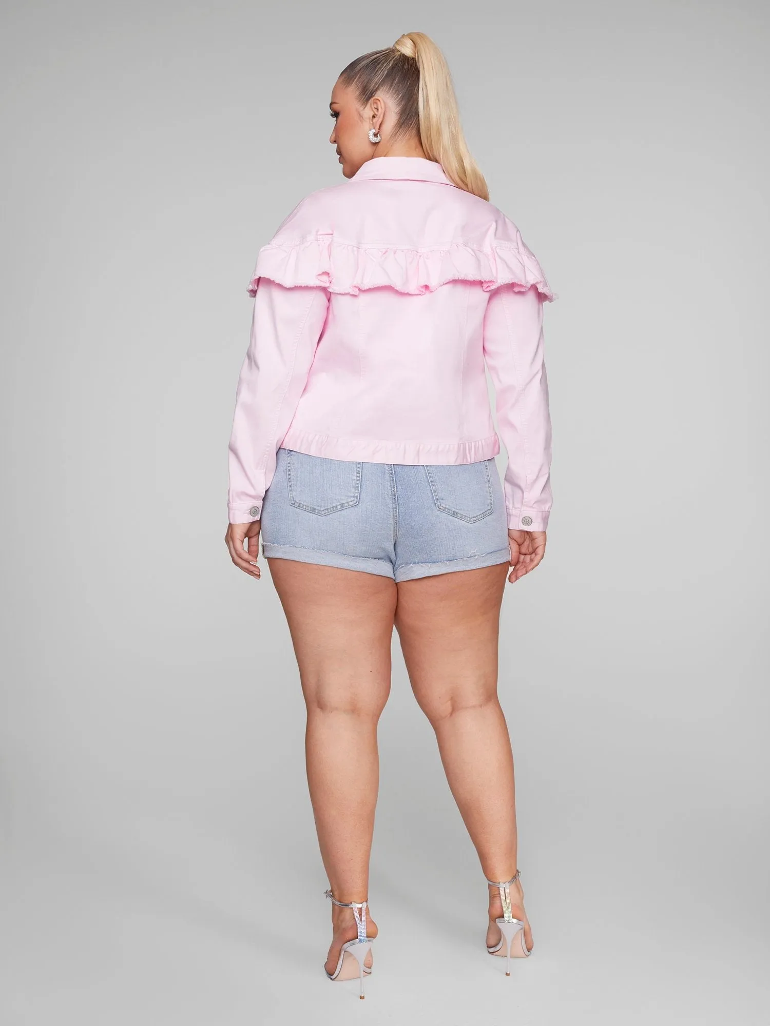 Idalis Ruffle Denim Jacket