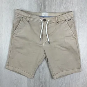 Industrie Mens Beige Chino Shorts Size Large