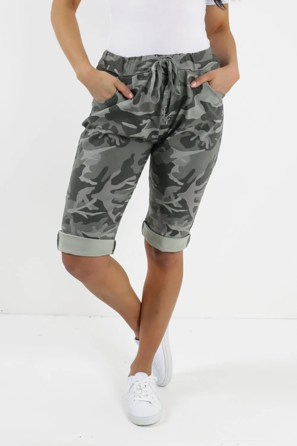 Italian Magic Shorts/Chinos Camo Khaki
