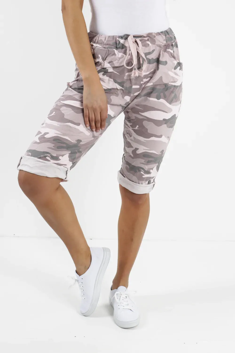 Italian Magic Shorts/Chinos Camo Pink
