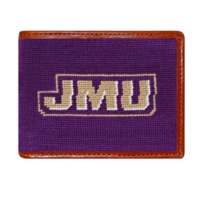 JMU Needlepoint Bi-Fold Wallet