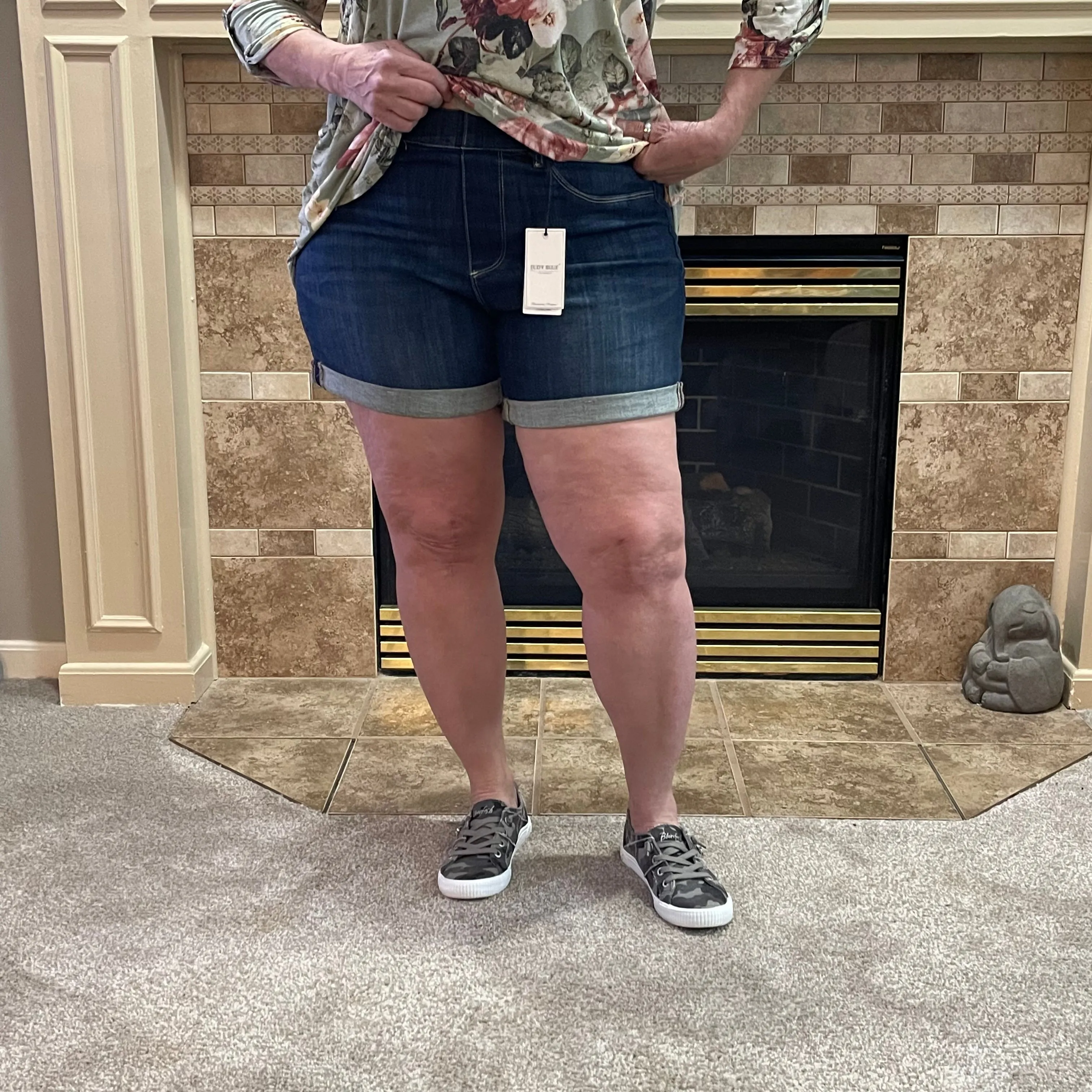 Judy Blue Hi-Waisted Pull On Shorts