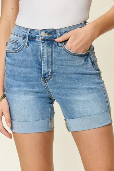 Judy Blue Tummy Control Cuffed Shorts