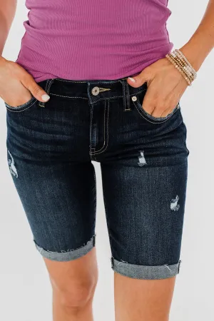 KanCan Bermuda Shorts- Eleanor Wash