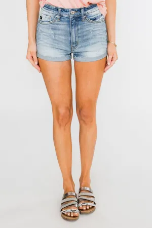 KanCan Denim Shorts- Beth Wash