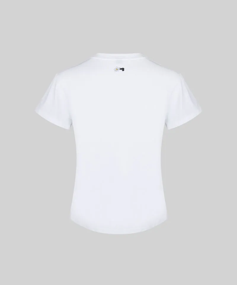 KANDINI Basic Logo T-Shirt - White