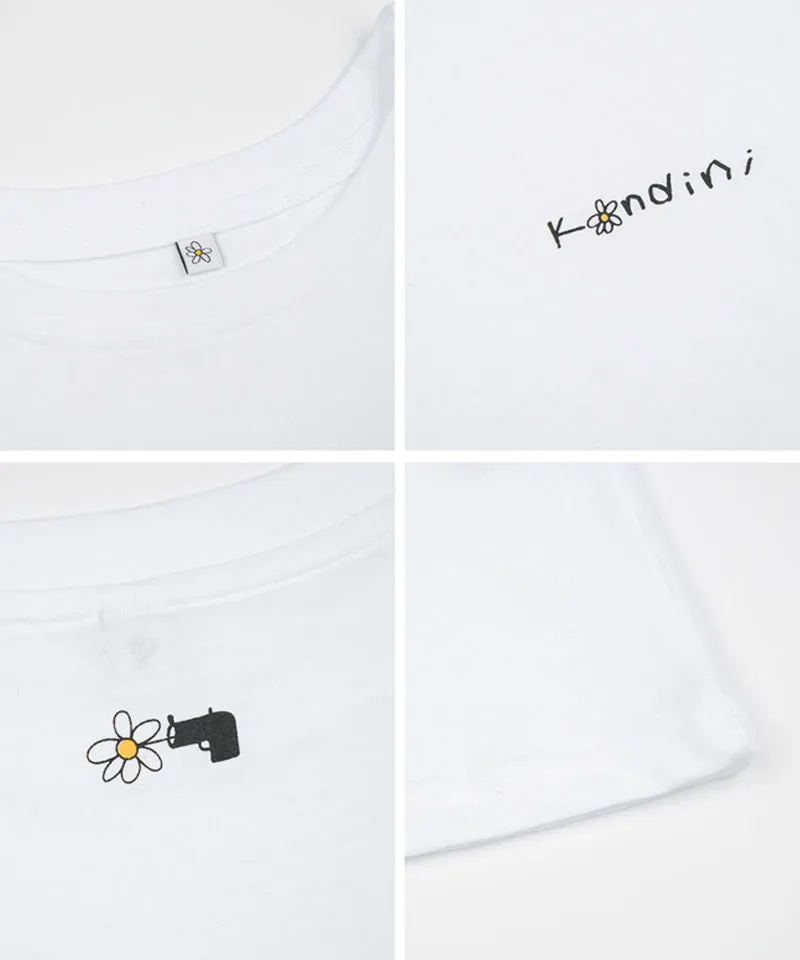 KANDINI Basic Logo T-Shirt - White