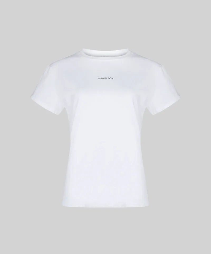 KANDINI Basic Logo T-Shirt - White