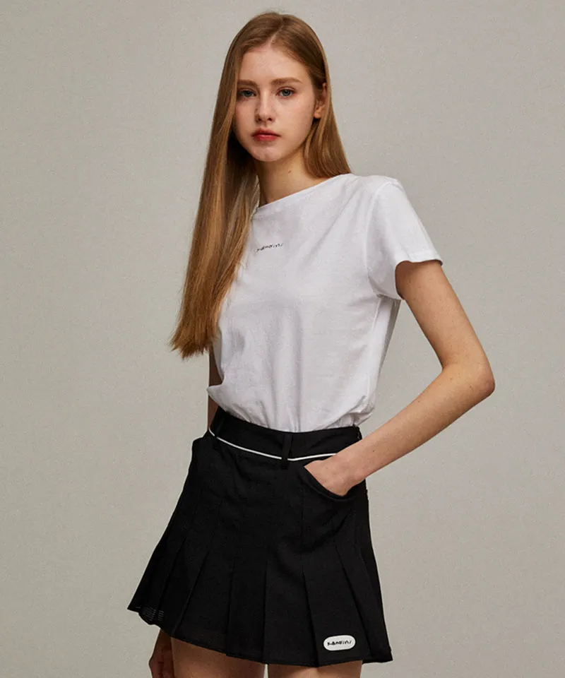 KANDINI Basic Logo T-Shirt - White