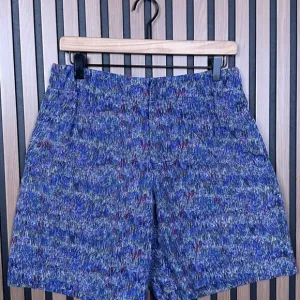 Kenzo Chino Shorts 48 / 40 Womens Blue Paint Spatter Geometric