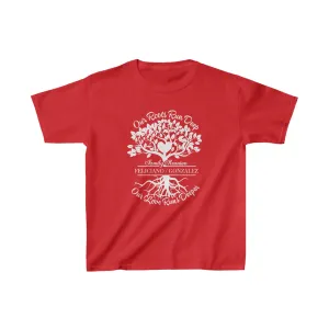 Kids Heavy Cotton Blue & Red Tee