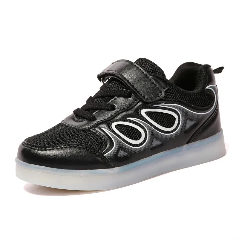 Kids LED Sneakers Children Fashion Sport Running Light up shoes