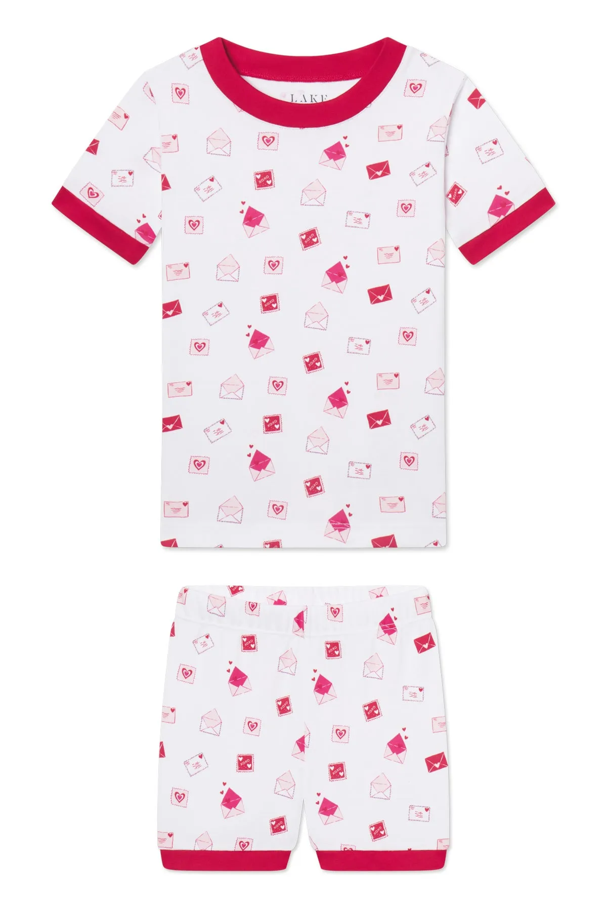 Kids Shorts Set in Love Letters