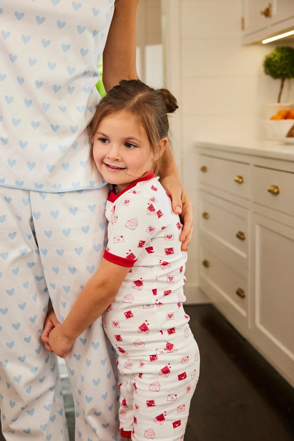 Kids Shorts Set in Love Letters