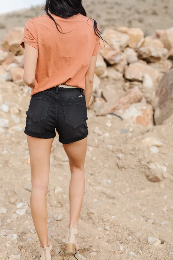 Knew You Were Trouble Kancan Cuffed Shorts