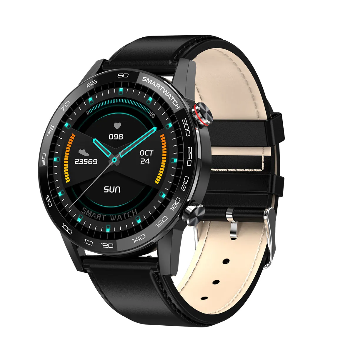 L16 Smart Watch 1.3 inch IPS Full Round Screen ECG PPG Heart Rate Steps Tracker Sleep Monitor Fitness Tracker Sports Smartwatch