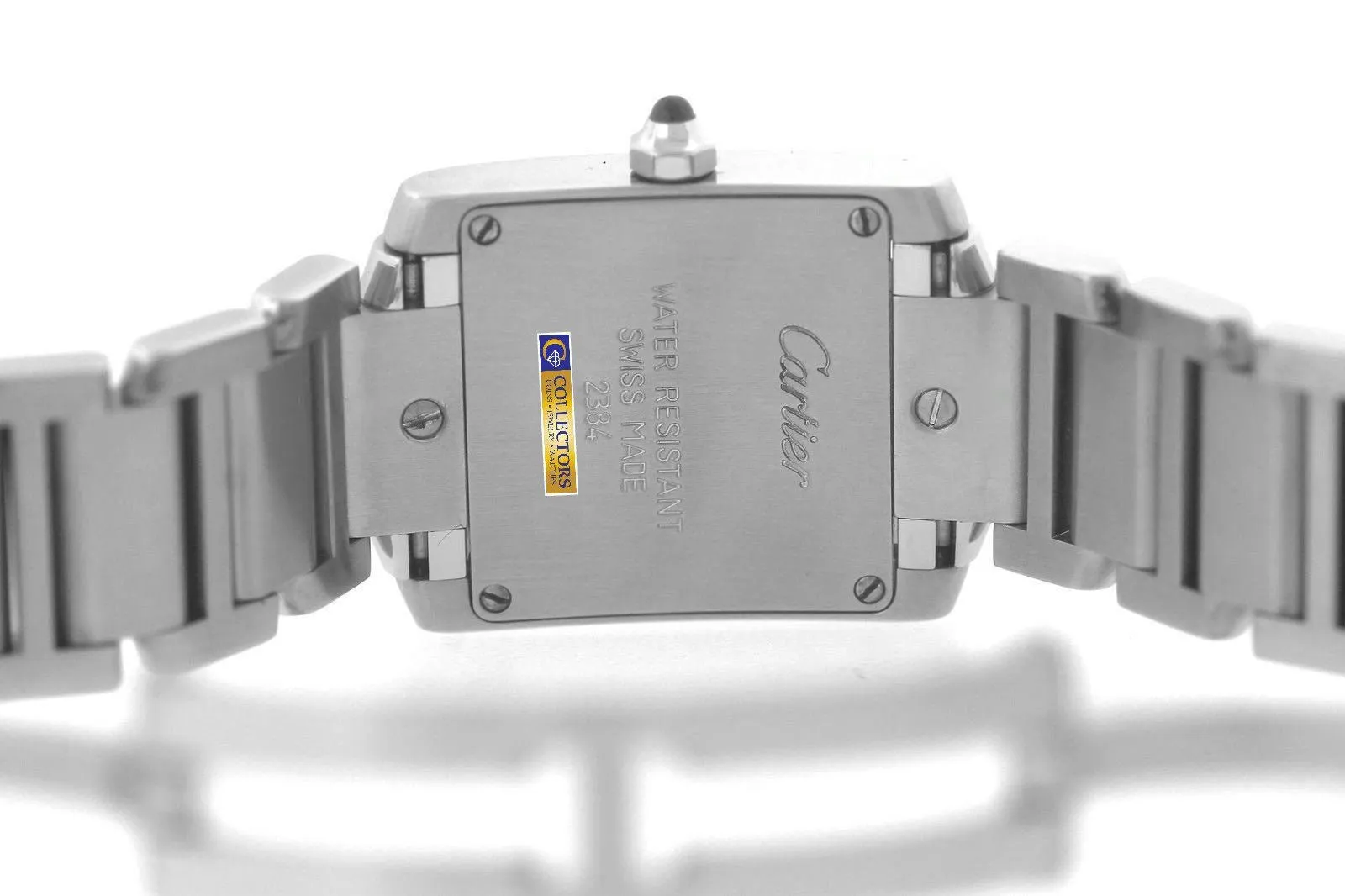 Ladies Cartier Tank Française Stainless Roman Swiss Quartz Watch 2384 W51008Q3
