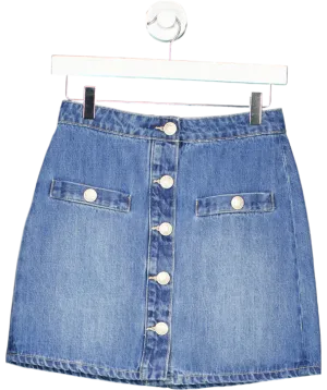 L'agence Blue Kris Denim Mini Skirt W24