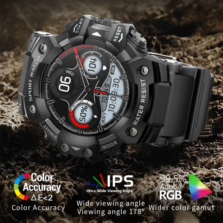 LC21 1.32 inch TFT Round Screen Sports Smart Watch Supports Blood Oxygen Monitoring/Call Reminder(Camouflage Grey)