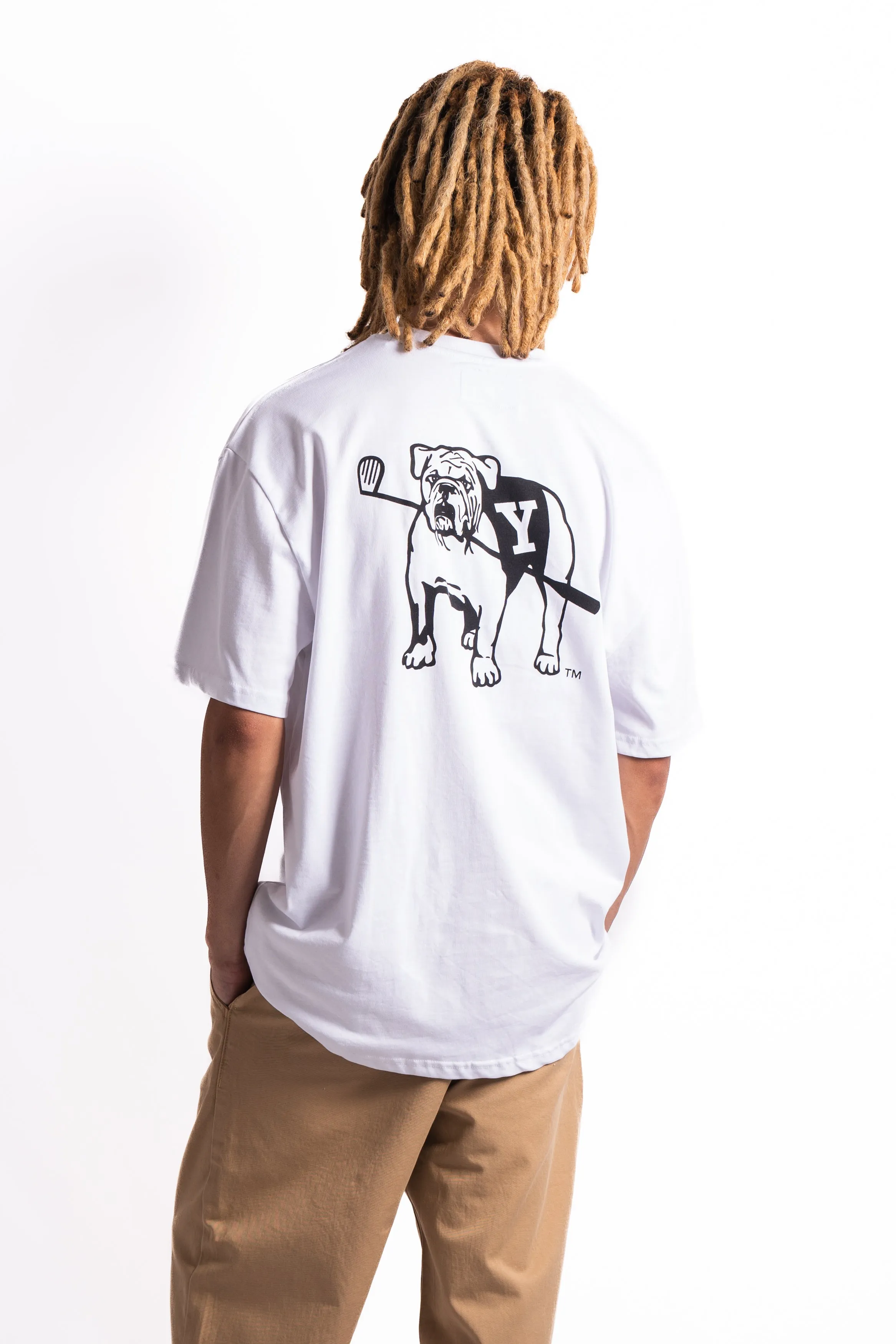 Les Deux x Yale Bulldog Tee White