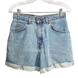 Levis women’s vintage orange tab denim shorts size 7 cuffed regular fit