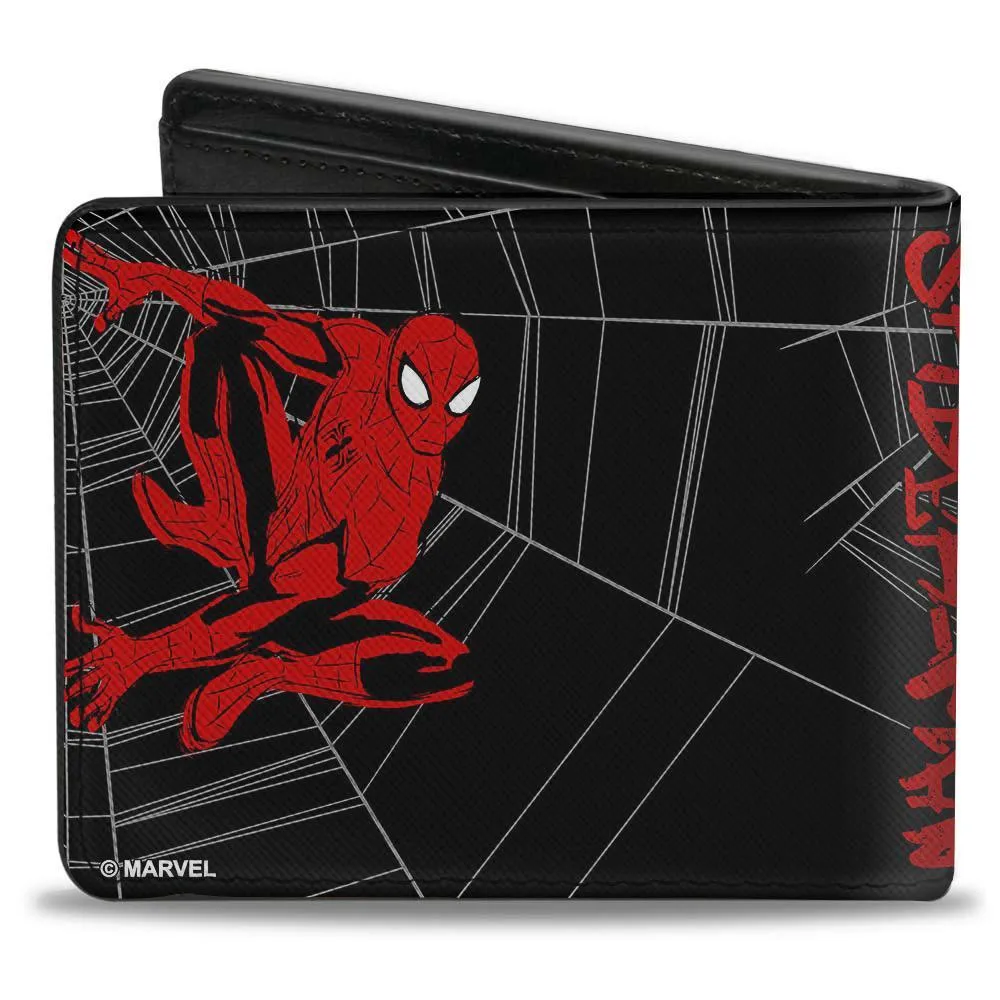Licensed Bi-Fold Wallet - Spider-Man Graffiti Action Poses